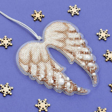 НА-008 Кольорова Набір для вишивки рахунковим хрестиком по пластику - Іграшка Небесна грація 9x10 см