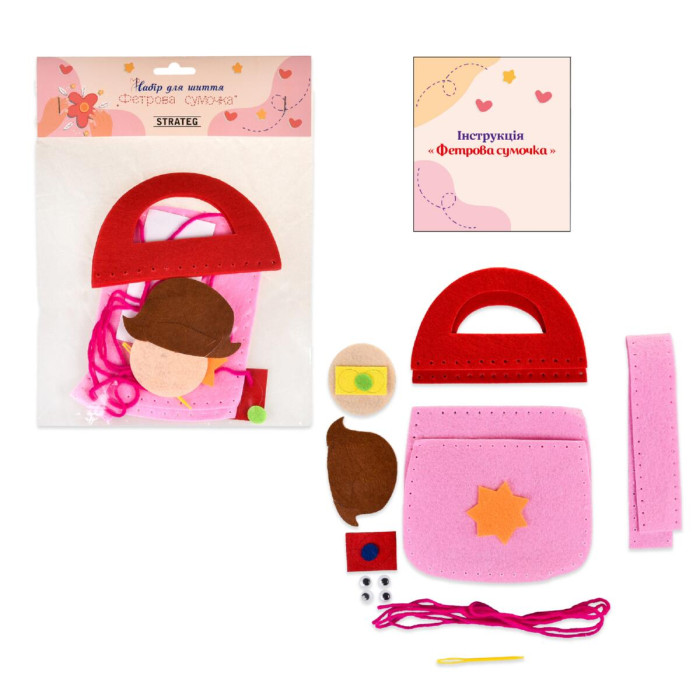 31031 Strateg Набір для шиття - Фетрова сумочка Друзі (Стратег)