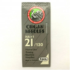 Набір машинних голок Organ (Японія) Стандарт №130 м'яка упаковка (5 шт)