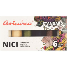 Набір ниток Ariadna Talia 120 Standart Casual 6 шт, 200 м, Польща