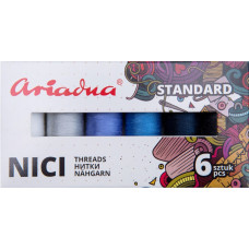Набір ниток Ariadna Talia 120 Standart Winter 6 шт, 200 м, Польща