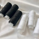 Набір ниток швейних універсальних №40 Омега 120, Чорно-білий мікс, 10 шт, намотка 200 м, LUTS textile