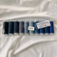 Набір ниток швейних універсальних №40 Омега 120, Синій мікс, 10 шт, намотка 200 м, LUTS textile