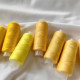 Набір ниток швейних універсальних №40 Омега 120, Жовтий мікс, 10 шт, намотка 200 м, LUTS textile