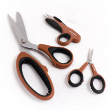 Набір ножиць: універсальні, для вишивки і ниткообрізач, колір в асортименті, Golden Phoenix