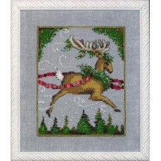 NC116 Nora Corbett Схема для вишивки рахунковим хрестиком - Блітзен Blitzen 13x16 см, папір