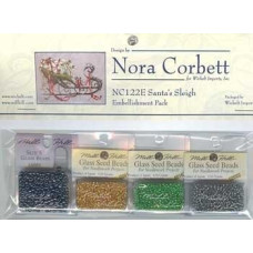 NC122E Набір матеріалів (Embellishment Pack) до схеми Santas Sleigh Санки Санти Nora Corbett