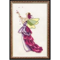 NC138 Nora Corbett Схема для вишивки рахунковим хрестиком - Орхідейний весняний сад Orchid Spring Garden 16x29 см, папір