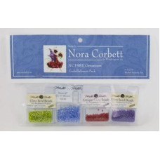 NC198E Набір матеріалів (Embellishment Pack) до схеми Geranium Герань Nora Corbett
