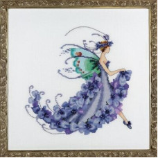NC199 Nora Corbett Схема для вишивки рахунковим хрестиком - Гліцинія Wisteria 21,5x22 см, папір