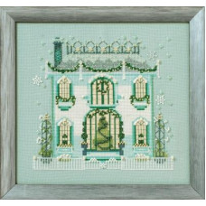 NC281 Nora Corbett Схема для вишивки рахунковим хрестиком - Дім містера Дербі Mr. Darby's House 17x17,5 см, папір