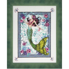 NC285 Nora Corbett Схема для вишивки рахунковим хрестиком - Лагуна у місячному сяйві Moonlight Laguna 21x27 см, папір