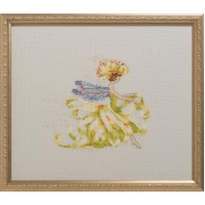NC286 Nora Corbett Схема для вишивки рахунковим хрестиком - Мама дівчина-квітка Mum Flower Girl 19x17 см, папір