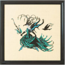 NC295 Nora Corbett Схема для вишивки рахунковим хрестиком - Замасковані пустощі Masqued Mischief 19x22 см, папір