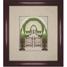 NC309 Nora Corbett Схема для вишивки рахунковим хрестиком - Сплячий засніжений сад Sleeping Snow Garden 14x17,5 см, папір