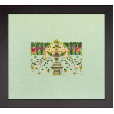 NC326 Nora Corbett Схема для вишивки рахунковим хрестиком - Квітучий горщик Blossom Urn 20x13,5 см, папір