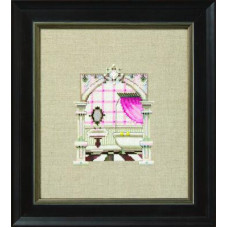 NC357 Nora Corbett Схема для вишивки рахунковим хрестиком - Дамська вбиральня The Powder Room 11,5x15 см, папір