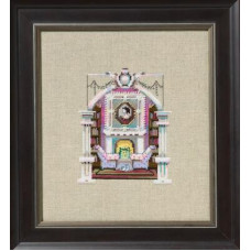 NC358 Nora Corbett Схема для вишивки рахунковим хрестиком - Вітальня The Living Room 12x15 см, папір