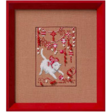 NC362 Nora Corbett Схема для вишивки рахунковим хрестиком - Кошеня Kitty 11x16 см, папір