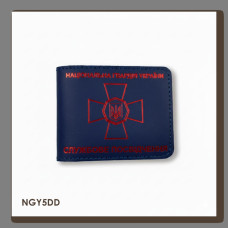 NGY5BB Babylon Обкладинка для посвідчення НГУ 11x8,5 см синя, червоне тиснення, шкіра