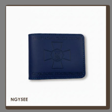 NGY5EE Babylon Обкладинка для посвідчення НГУ 11x8,5 см синя, чисте тиснення, шкіра