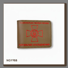 NGY9BB Babylon Обкладинка для посвідчення НГУ 11x8,5 см хакі, червоне тиснення, шкіра