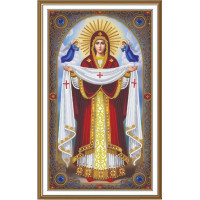 НК3351 Нова Слобода Набір для вишивки бісером - Покров Пр.Богородиці 17x29 см (габардин)