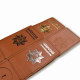 NPY15CC1 Babylon Обкладинка Національна поліція з місцем під жетон 7,5x10 см, шкіра (теракотова, срібнеї тиснення)