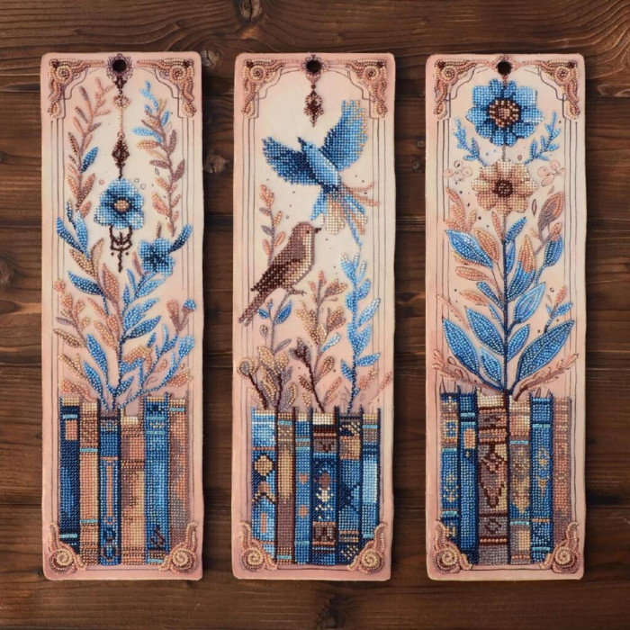 NV-405 Тела Артіс Набір для вишивки бісером - Книжкові історії - 2 11,5х38см, велюр