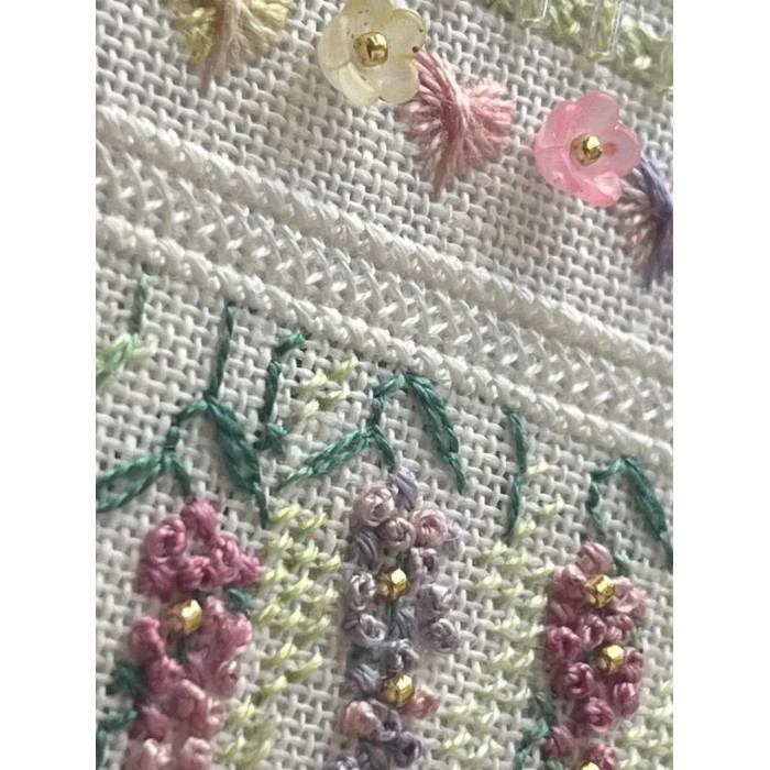 П-1 Леля Набір для вишивки декоративними стібками - Колібрі та гліцинія 20x30 см, Sotema Ecru 30ct