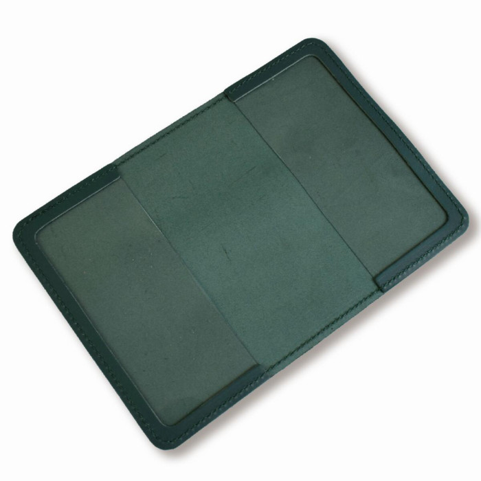 PAU10CC Babylon Обкладинка для паспорта I AM UKRAINIAN 10x14 см зелена, срібне тиснення, шкіра