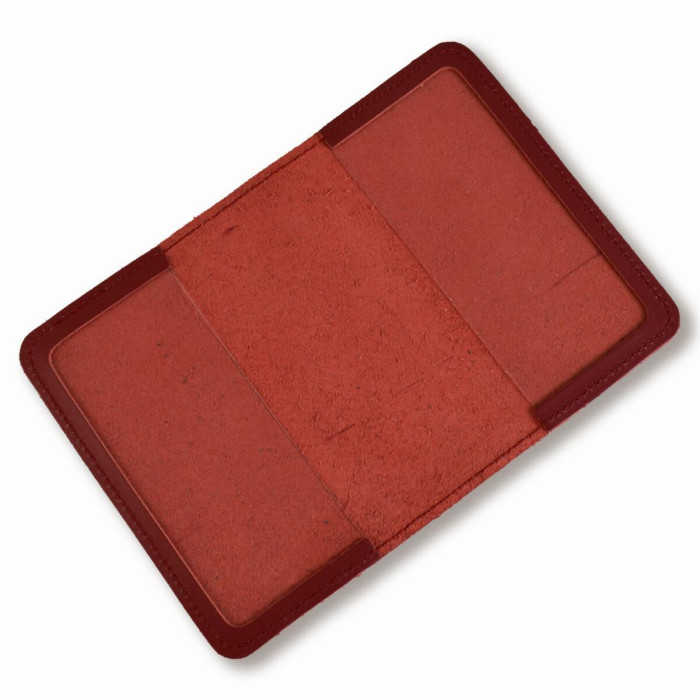 PAU2CC Babylon Обкладинка для паспорта I AM UKRAINIAN 10x14 см червона, срібне тиснення, шкіра