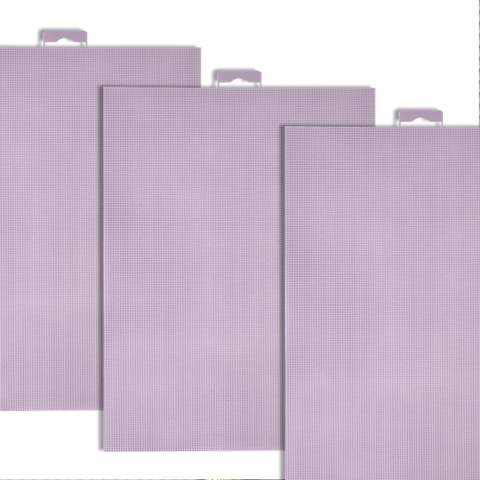 PC 3042 Канва пластикова 14 ct 21x28 см, лавандовий, Кольорова