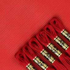 PC 321 Канва пластикова 14 ct 21x28 см, червоний, Кольорова