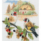PCE0506 Anchor Набір для вишивки рахунковим хрестиком - Осінній щиголі Autumn Goldfinch 19,5x16,5 см, Aida 14