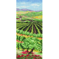 PCE0808 Anchor Набір для вишивки рахунковим хрестиком - Поле оливок Italian Olive Groves 44x35 см, Aida 16
