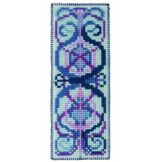 PCE5012 Anchor Набір для вишивки рахунковим хрестиком - Закладка Арт нуво Art Nouveau Bookmark 18x5 см, Aida 14