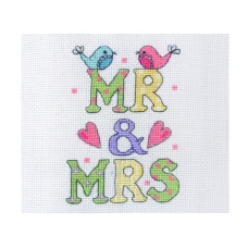 PCE754 Anchor Набір для вишивки рахунковим хрестиком - Весілля Wedding 8x11 см, Aida 16