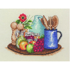 PCE758 Anchor Набір для вишивки рахунковим хрестиком - Кухня Kitchen 16x23 см, Aida 14