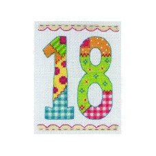 PCE763 Anchor Набір для вишивки рахунковим хрестиком - День народження Birthday 11x8 см, Aida 16