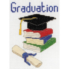 PCE768 Anchor Набір для вишивки рахунковим хрестиком - Випускний Graduation 11x8 см, Aida 16