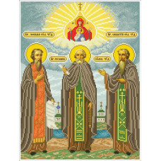 330 ПЧС-схема Преподобні Чудотворці Соловецькі. БС Солес. Схема на тканині для вишивання бісером