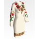 ПЛ039лМнннн Барвиста вишиванка Заготовка для вишивки - Сукня жіноча Український степ р.42-54 льон, бежевий