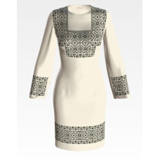 ПЛ066лМнннн Барвиста вишиванка Заготовка для вишивки - Сукня жіноча Жито р.42-54 льон, бежевий