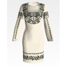 ПЛ072лМнннн Барвиста вишиванка Заготовка для вишивки - Сукня жіноча Лілея р.42-54 льон, бежевий