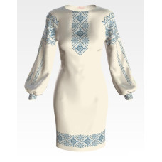 ПЛ139лМнннн Барвиста вишиванка Заготовка для вишивки - Сукня жіноча Мами оберіг р.42-54 льон, бежевий