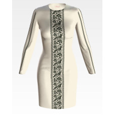 ПЛ821дМнннн Барвиста вишиванка Заготовка для вишивки - Сукня жіноча Сокальська сучасна р.42-54 домоткане полотно, бежевий