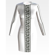 ПЛ821пБнннн Барвиста вишиванка Заготовка для вишивки - Сукня жіноча Сокальська сучасна р.42-54 габардин, білий