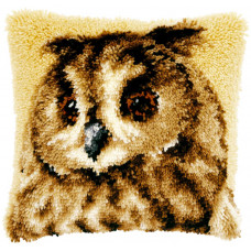 PN-0021650 Brown Owl. Подушка. Vervaco. Набір для вишивки в килимовій техніці