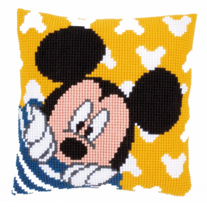 PN-0167235 Disney Minnie Mouse Peek-a-boo. Подушка. Vervaco. Набір для вишивки нитками хрестиком по малюнку на тканині